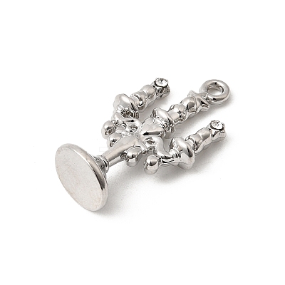 Alloy Rhinestone Pendants FIND-B060-04P-1