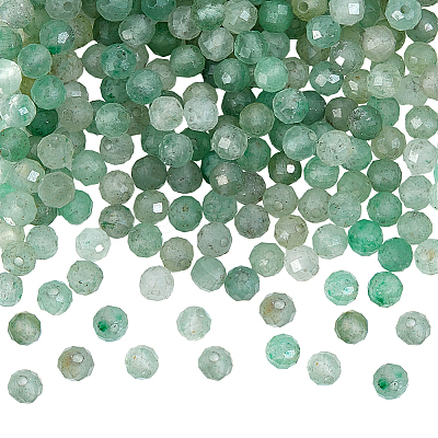 2 Strands Natural Green Aventurine Beads Strands G-NB0005-02-1
