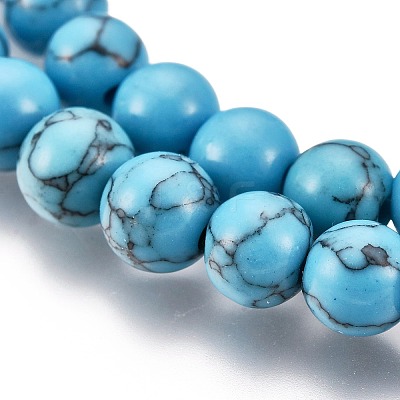 Synthetic Turquoise Beads Strands LS-Z0NDC013-1-1