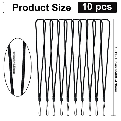 10Pcs Polyester Mobile Straps HJEW-GF0001-67A-1
