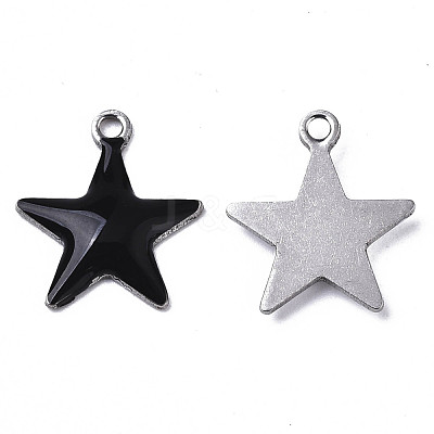201 Stainless Steel Enamel Charms STAS-N088-14A-1
