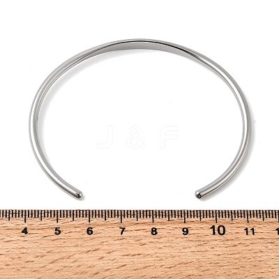 304 Stainless Steel Cuff Bangles BJEW-D388-01C-P-1