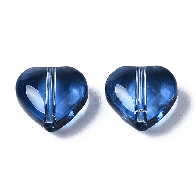 Transparent Spray Painted Glass Beads X-GGLA-S054-012A-03-1