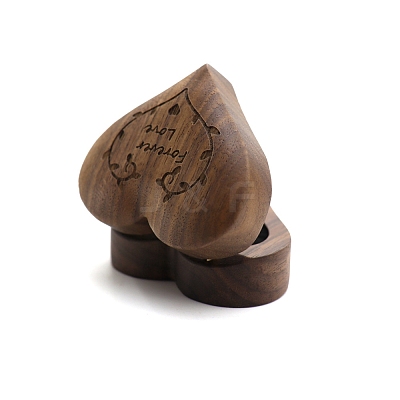Heart Wooden Ring Storage Boxes PW-WG86876-01-1
