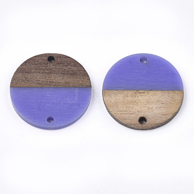 Resin & Walnut Wood Links connectors RESI-S367-02D-15-1