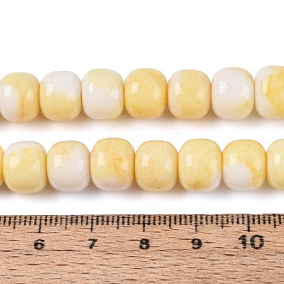 Ombre Effect Dyed Glass Beads Strands GLAA-N067-01A-08-1