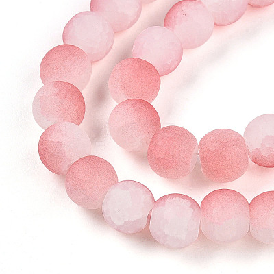 Crackle Glass Beads X1-GLAA-N009-8mm-03-1