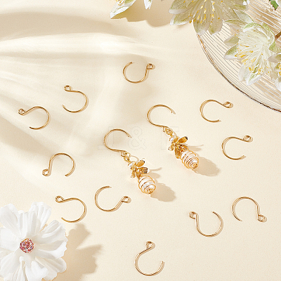Ion Plating(IP) 304 Stainless Steel Earring Hooks STAS-UN0058-96G-1