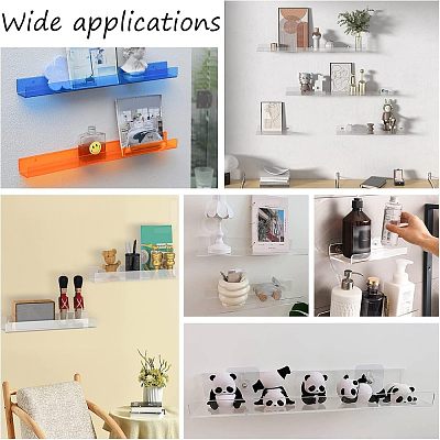 U-Shaped Acrylic Wall-mounted Display Stands LS-ODIS-WH0038-01-1