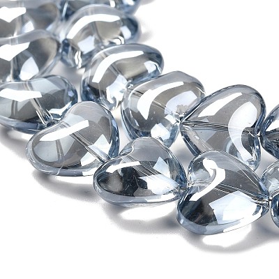 Electroplate Glass Beads Strands EGLA-B008-01A-PL01-1