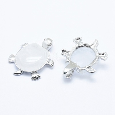 Natural Quartz Crystal Pendants G-G759-B19-1