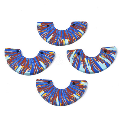 Handmade Polymer Clay Pendants CLAY-N010-028-B02-1