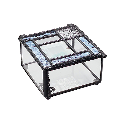 Tin Jewelry Box OBOX-WH0007-08-1