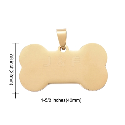 Ion Plating(IP) 304 Stainless Steel Pendants STAS-I140-07B-G-1