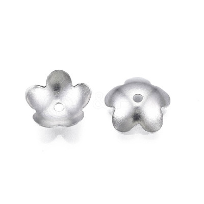 Non-Tarnish 304 Stainless Steel Bead Caps STAS-S057-49-1