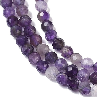 Natural Amethyst Beads Strands X-G-A252-A03-01-1
