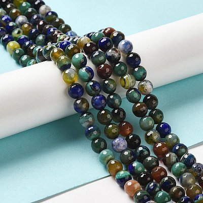 Natural Agate Beads Strands G-G079-A07-03-1