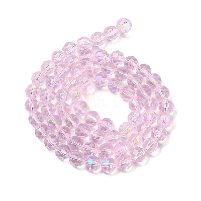 Electroplate Glass Beads Strands EGLA-Q129-02A-AB02-1