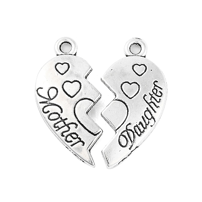 Tibetan Style Alloy Split Pendants X-TIBE-Q050-200AS-LF-1