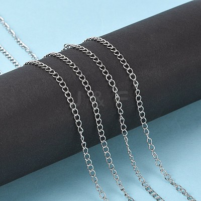 Tarnish Resistant 304 Stainless Steel Curb Chains CHS-Q001-11-1