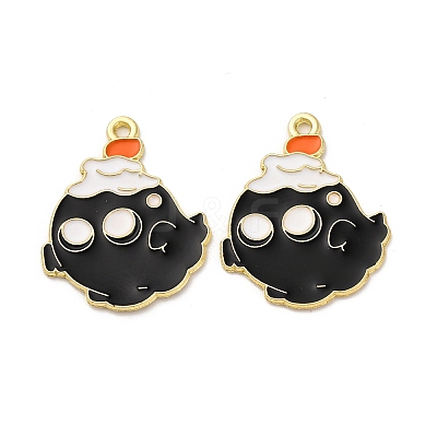 Halloween Alloy Enamel Pendants STAS-I354-01G-C01-1