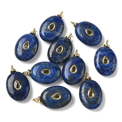 Natural Lapis Lazuli Pendants G-H328-07G-B17-1