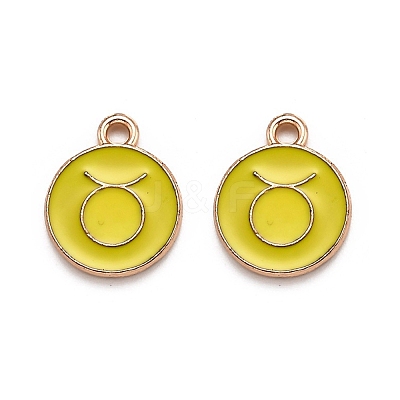 Alloy Enamel Pendants ENAM-S124-01B-14C-1