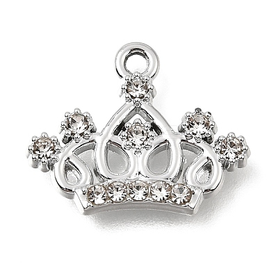 UV Plating Alloy Crystal Rhinestone Pendants RB-CBAD37D-16P-1