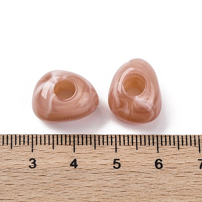 Two Tone Opaque Acrylic Beads MACR-Z002-02D-1