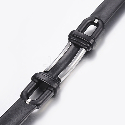 PU Leather Braided Cord Bracelets X-BJEW-E324-C07-1