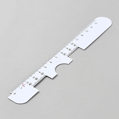 Plastic PVC Pupil Distance Ruler AJEW-WH0348-462-1