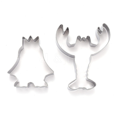 Non-Tarnish Stainless Steel Sea World Mixed Pattern Cookie Candy Food Cutters Molds DIY-H142-08P-1