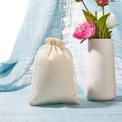Burlap Packing Pouches Drawstring Bags ABAG-BC0001-07A-17x23-1