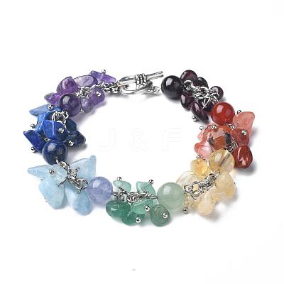 Chakra Gemstone Bracelets BJEW-JB02289-1