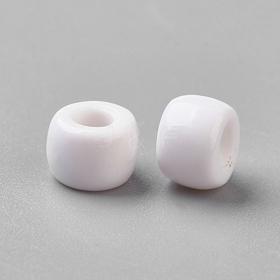 European Resin Large Hole Beads RESI-WH0002-06J-1