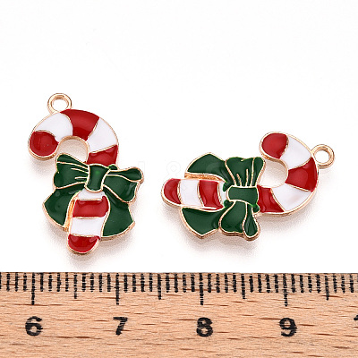 Christmas Theme Alloy Enamel Pendants ENAM-N056-403C-1