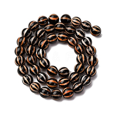 Tibetan Style dZi Beads Strands G-C133-A07-03-1