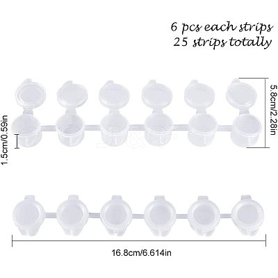 3ml 6 box Plastic Empty Paint Palette TOOL-PH0016-56-1