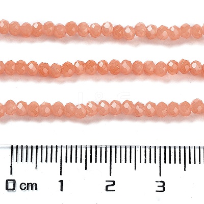 Baking Paint Imitation Jade Glass Bead Strands DGLA-A034-J6MM-A34-1