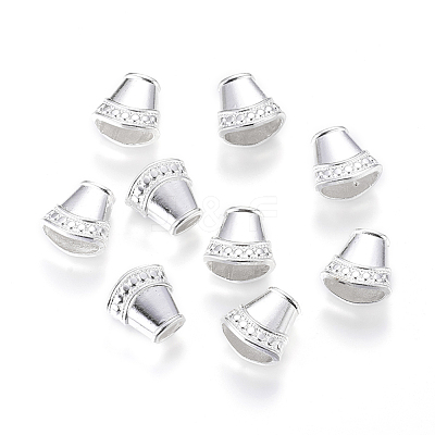 Tibetan Style Alloy Bead Caps X-TIBEB-0627-S-RS-1