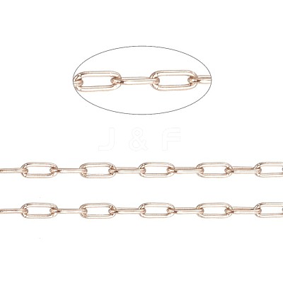 Ion Plating(IP) 304 Stainless Steel Paperclip Chains CHS-F010-01A-RG-1