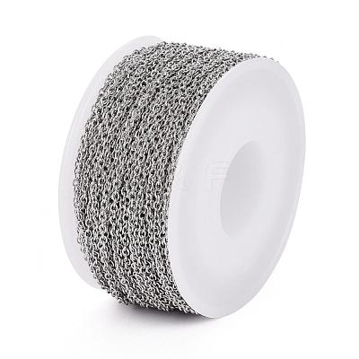 Tarnish Resistant 304 Stainless Steel Cable Chains CHS-H009-04P-1