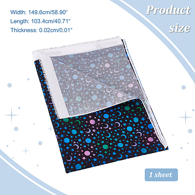 Halloween Printed Polyester Fabric DIY-WH0430-472B-1