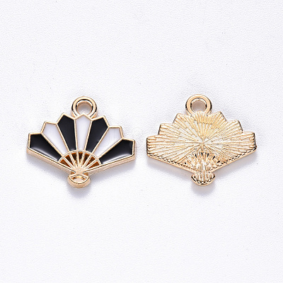 Chinese Style Alloy Enamel Pendants ENAM-N054-026C-1