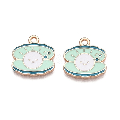 Alloy Enamel Pendants ENAM-T020-66A-1