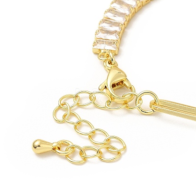 Cubic Zirconia Tennis Bracelet BJEW-A132-17G-02-1