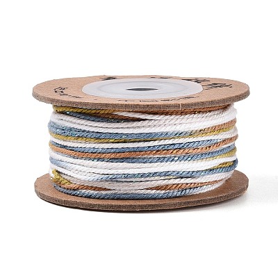 30M Segment Dyed Macrame Cotton Cord OCOR-T018-01A-1