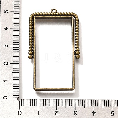 Alloy Open Back Bezel Pendants PALLOY-I223-07AB-1