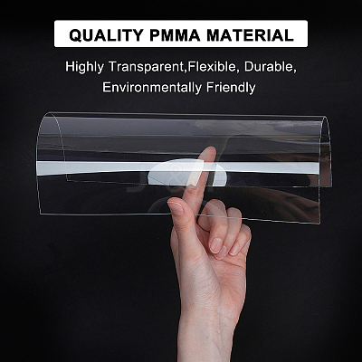 Transparent Plastic Board with Protective Paper for Photo Frame Replacement DIY-OC0003-74E-1