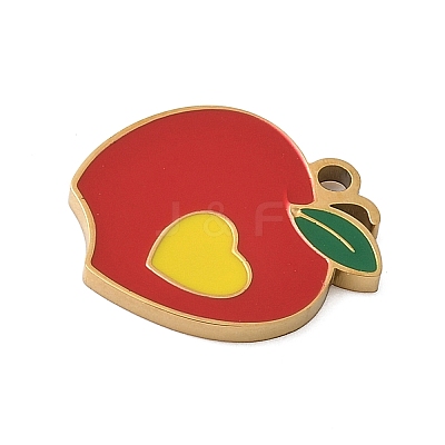 304 Stainless Steel Enamel Charms STAS-K312-07B-G-1